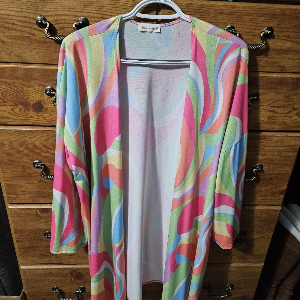 Lime + Chili kimono